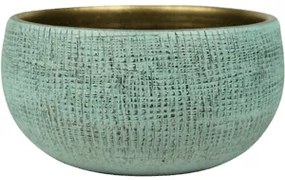 Kvetináč Ryan bowl Shiny modrý 28x13 cm