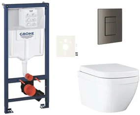 Závesný wc set do ľahkých stien / predstenová montáž GROHE Euro Ceramic SIKOGRSEUSCAL0