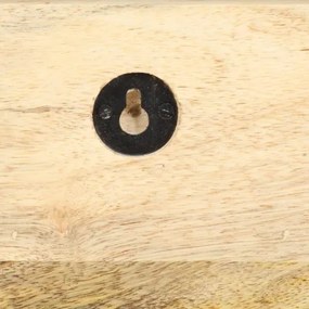vidaXL Nástenný vešiak na kabáty 60x15x20 cm surový teakový masív-