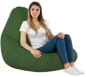 Sedací vak DROP XXL tmavo zelený OUTDOOR