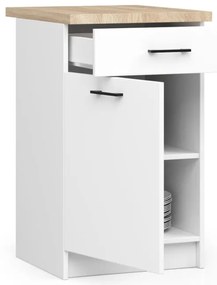 Spodná kuchynská skrinka s doskou OLIWIA S40 SZ1 biela