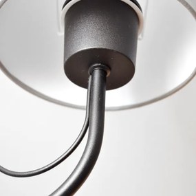 Nástenná lampa MALBO 1xE27/15W/230V šedá/čierna