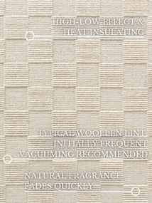 Villeroy & Boch, Kusový koberec Villeroy & Boch Scala 106265 White, 200x300, biela, obývacia izba