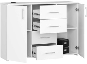 Komoda Torvi K 110,4 cm biela matná
