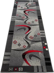 TA Koberec 4596A TMAVO SIVÁ LACNÁ PP CRM Rozmer: 80x280 cm