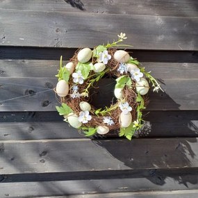 DECOLED Veľkonočný veniec, 30 x 8 cm, hnedé prútie