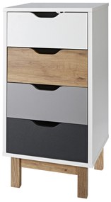 LIVARNO home Komoda so 4 zásuvkami Copenhagen, 40 x 35 x 85 cm (100366108)