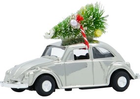 House Doctor Vianočné autíčko Mini Xmas Car Silver