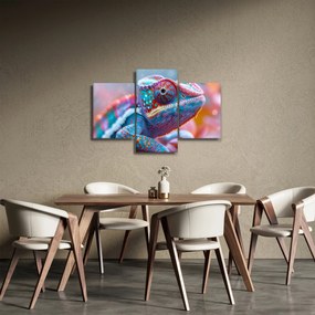 Obraz - Sfarbený chameleón (90x60 cm)
