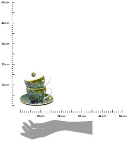 Porcelánová šálka s podšálkou Van Gogh Irises 250 ml sada 2ks