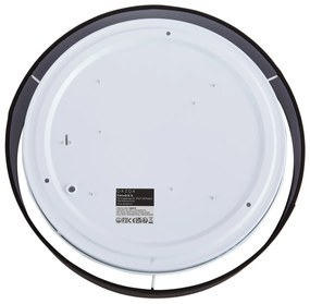 Inteligentné stropné svietidlo čierne 35 cm vrátane LED a diaľkového ovládania - Flat Drum