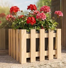 AMADEA Drevený obal na kvetináč, 27x27x21 cm Český výrobok