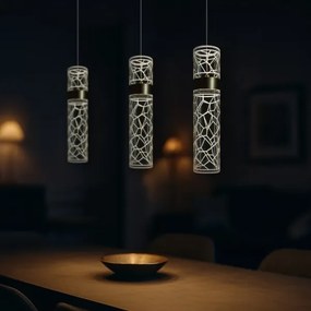 LED luster na lanku LAGOS LED/24W/230V zlatý