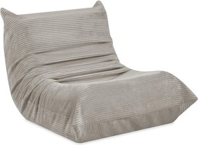 Detské ergonomické kreslo MOONI – béžová, prémiový manšester