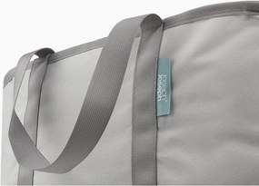 Sivý látkový skladací kôš na bielizeň 35 l Duo – Joseph Joseph