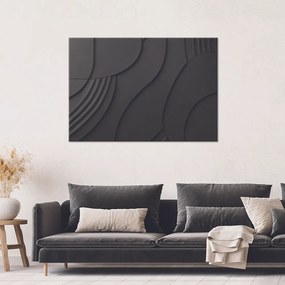 Gario Obraz na plátne Čierny reliéf 3D Rozmery: 60 x 40 cm