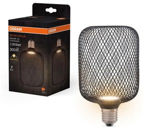 LED Žiarovka DECOR FLAT E27/3,5W/230V 2700K čierna - Osram