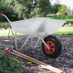 Fúrik LARRY pozinkovaný, max. kapacita 80l/100kg, strieborná/čierna Gardebruk