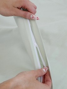 Bavlnená obliečka na vankúš Renforcé 40 × 40 cm - Jasmine šalviová