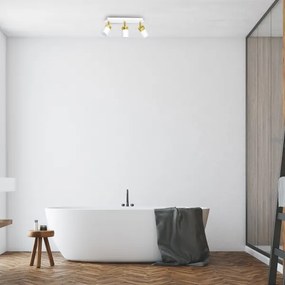 Bodové svietidlo JOKER 3xGU10/25W/230V biela/zlatá