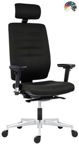 ANTARES Kancelárska stolička 1930 SYN ECLIPSE MAXI HIGH čalúnenie KOŽA LEATHER