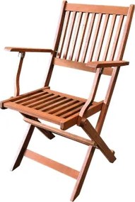 Skladacie záhradné kreslo Bogo, tropické drevo%