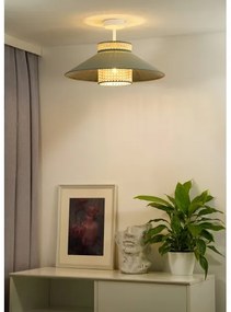 Duolla - Prisadený luster RIO RATTAN 1xE27/15W/230V pr. 45 cm zelená/ratan