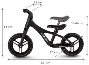 Kidwell JOGO balančný bicykel pre deti – ľahký nylon 2,8 kg, EVA kolesá 28 cm