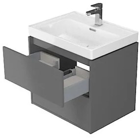 Cersanit - Crea skrinka pod umývadlo 60cm, šedá, S924-016