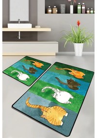 Kúpeľňové predložky v súprave 2 ks 60x100 cm Gatto Carino – Foutastic