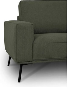 Tmavozelená ženilková rohová pohovka (pravý roh/do L) Amsterdam – Scandic