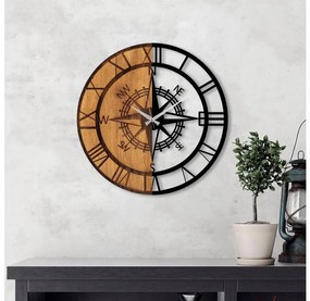 Nástenné hodiny pr. 56 cm 1xAA drevo/kov