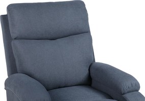 TV kreslo NIDO s elektrickým polohovaním — látka, sivá, nosnosť 130 kg