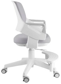 Detská rastúca stolička Neoseat KIDDY FIVE — látka, sivá