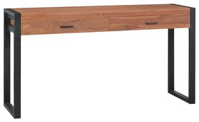 Stôl s 2 zásuvkami 120x40x75 cm masívne teakové drevo 337919