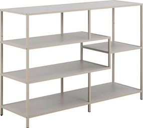 Knižnica Seaford 114 cm sivá