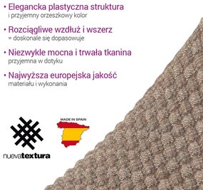Super strečové poťahy NIAGARA oriešková kreslo ušiak (š. 70 - 95 cm)