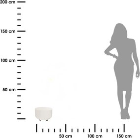 Plastový květináč na nožičkách TERRA 17x26,9 cm - výber z 5 prevedení
