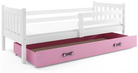 Posteľ CARINO 1 - 190x80cm - Biela - Ružová