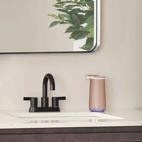 Automatický oceľový dávkovač mydla v zlatej farbe 266 ml - simplehuman