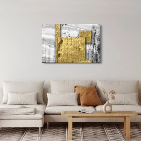 Obraz - Zlaté štvorce N⁰1 (90x60 cm)