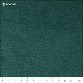 Tmavozelená zamatová podnožka Devichy Rothe