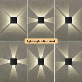 Brilagi - LED vonkajšie nástenné svietidlo QUADRAY LED/4W/230V čierne IP65