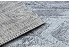 Moderný MEFE koberec B402 - Štrukturálny, dve vrstvy rúna tmavo-sivá Veľkosť: 80x150 cm