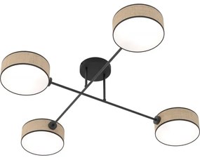 Prisadený luster MAGA 4xE14/10W/230V béžový