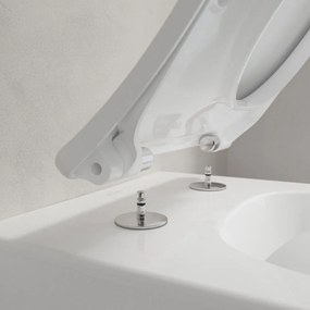 VILLEROY &amp; BOCH Venticello závesné WC s hlbokým splachovaním bez vnútorného okraja, 375 x 560 mm, biela alpská, 4611R001