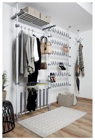 Biely kovový teleskopický stojan na topánky Herkules – Wenko