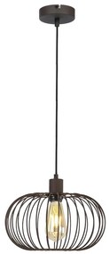 Klausen KL111059 - Luster na lanku WIRE 1xE27/15W/230V hnedá