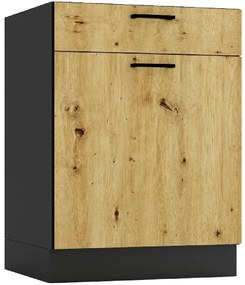 Kuchynská skrinka Anika D60S/1 P/L artisan/grafit