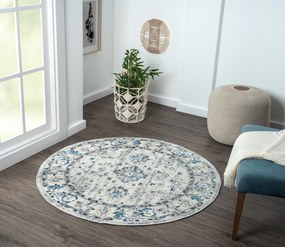 My Flair, Kusový koberec My Heriz 3 CA60106 Beige kruh, 120x120 (priemer) kruh, béžová, chodba / predsieň